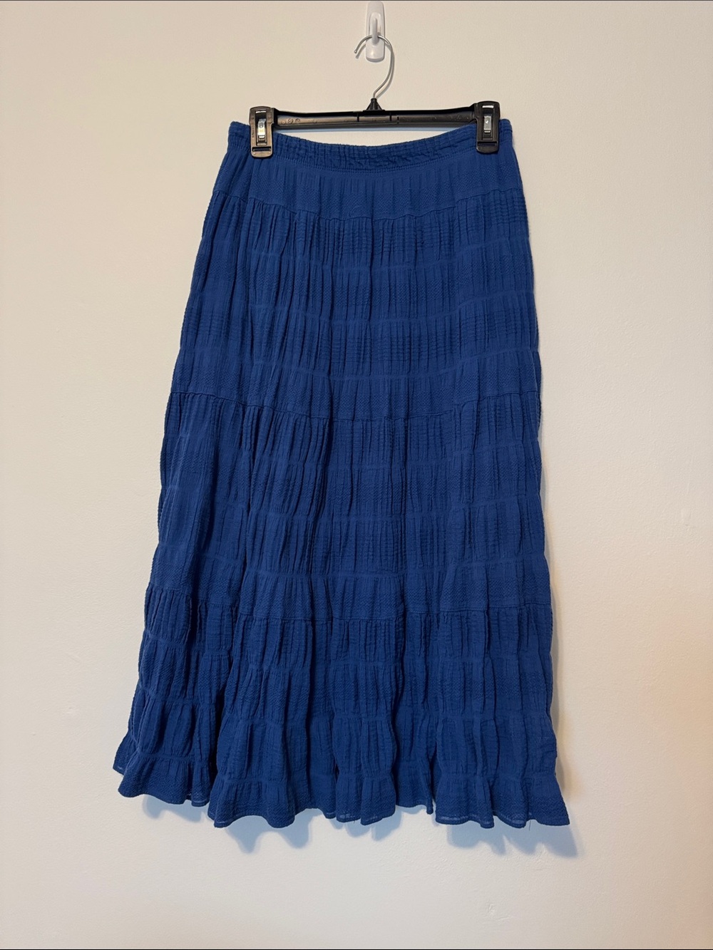 Max Studio Cobalt Tiered Maxi Skirt